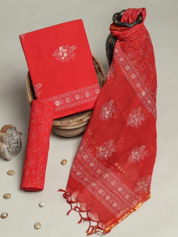 Divine’s Cotton suit set With Kota Doria Dupatta (DFHCKD506)