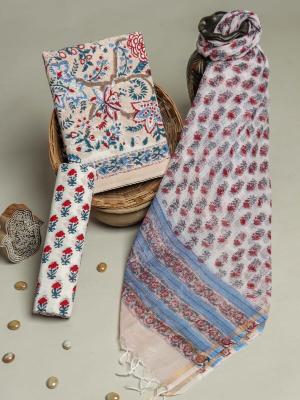 Divine’s Cotton suit set With Kota Doria Dupatta (DFHCKD511)