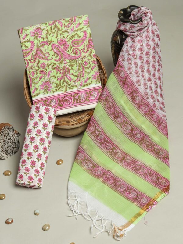 Divine’s Cotton suit set With Kota Doria Dupatta (DFHCKD512)