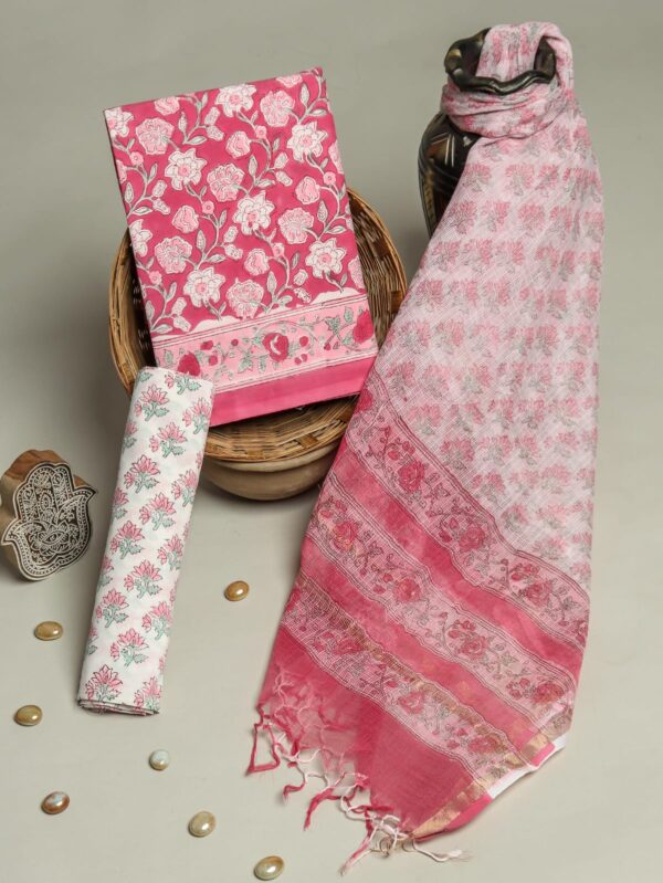 Divine’s Cotton suit set With Kota Doria Dupatta (DFHCKD515)