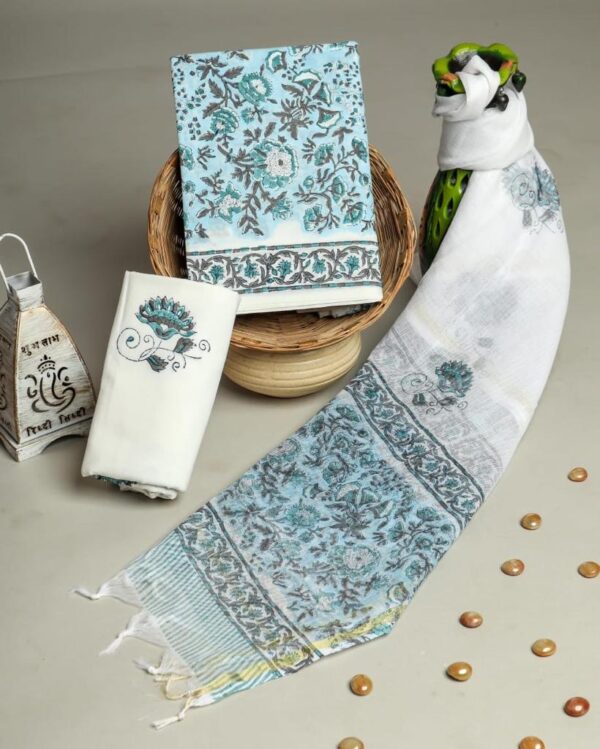 Divine’s Cotton suit set With Kota Doria Dupatta (DFHCKD521)